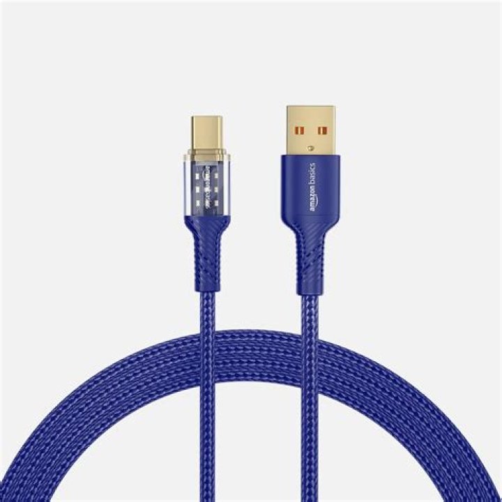 AmazonBasics USB-C braided charging cable