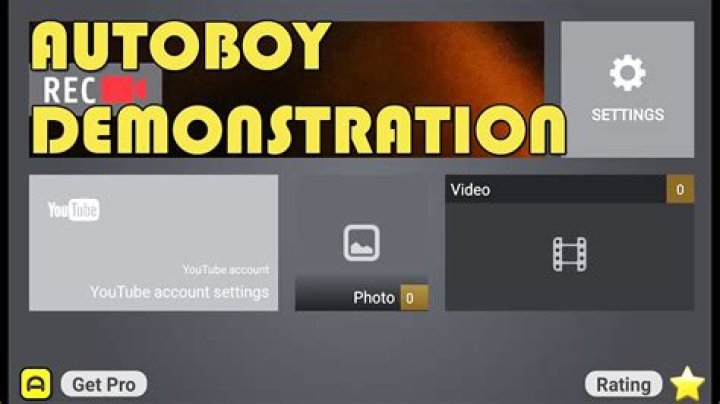 AutoBoy Dash Cam App settings screenshot