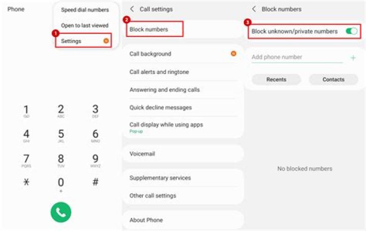 Block Unknown Number Samsung