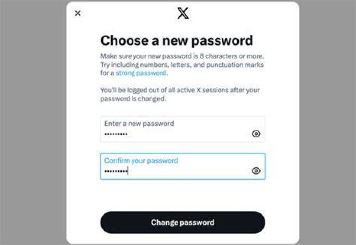 Changing your Twitter password