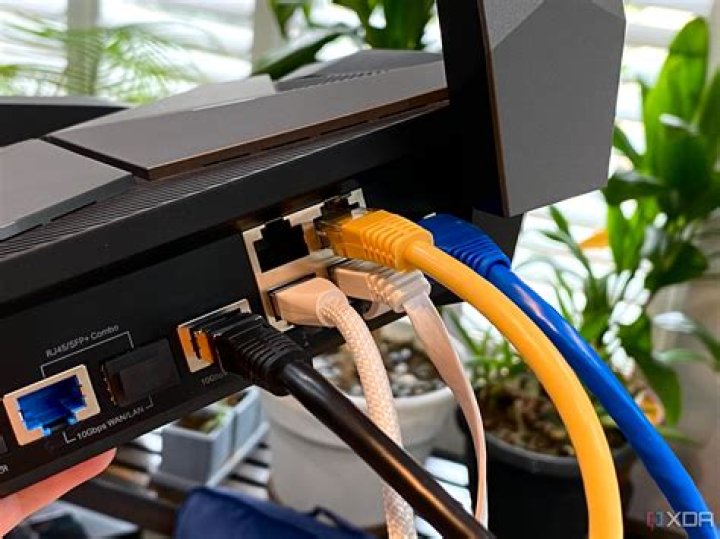 Directions on plugging LAN cable into PS4