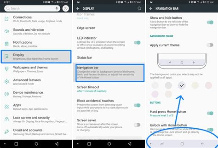 Galaxy Note 9 navigation button customization