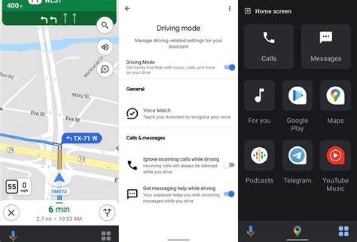 Google Assistant Driving Mode