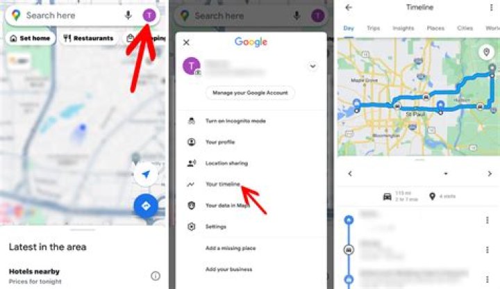 Google Maps Timeline Locate 2