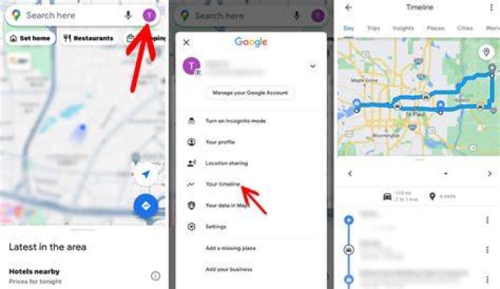 Google Maps Timeline Locate 3