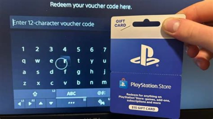 PlayStation Store enter code