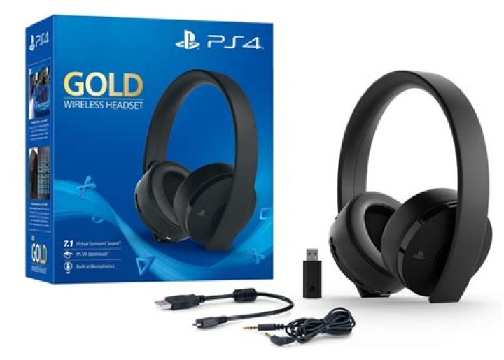 PS4 Gold wireless headset