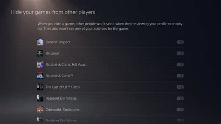 Ps5 Hide Games From Players