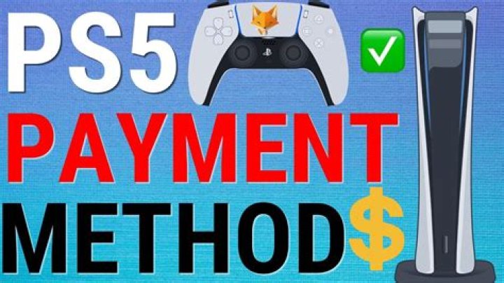 PS5 Payment Methods