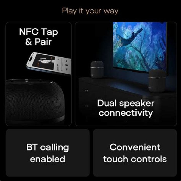 Tap Pair Bluetooth speaker