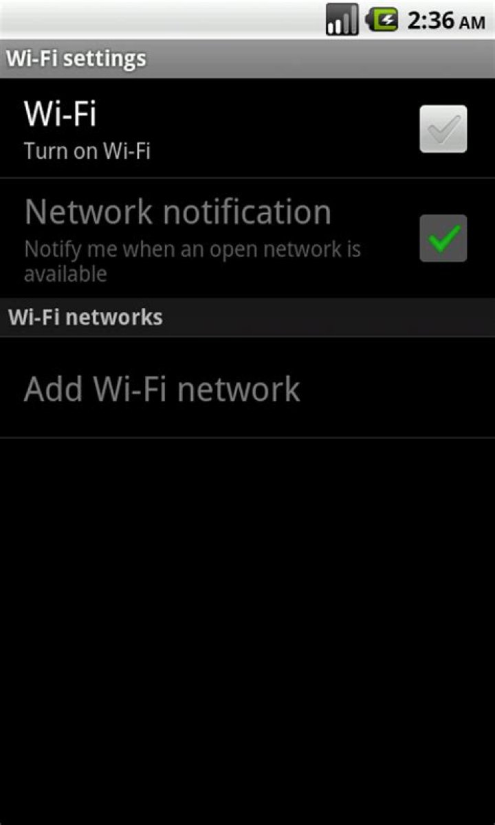 Wifi Settings Android Screenshot
